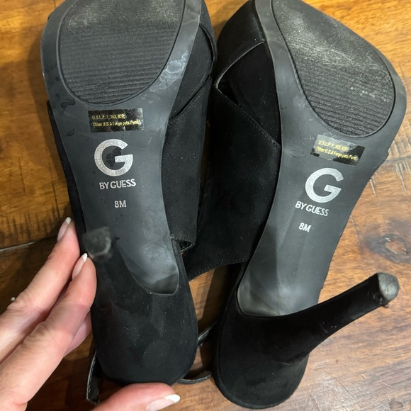 G by Guess women’s black fabric high heels size 8 - Picture 4 of 6